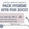 Lenten Service Project at Ancient Faith Ministries